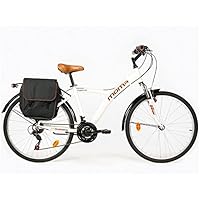 Moma - Bicicleta Híbrida SHIMANO. Aluminio, 18 velocidades, ruedas de 26", suspensión