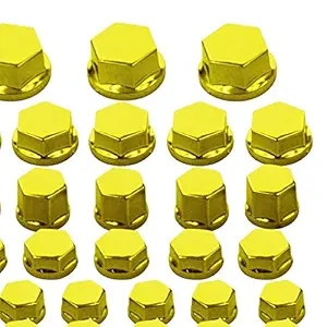 MAXBELL 30Pc motorcycle nut screw cover for Yamaha Kawasaki Honda Harley Honda Black