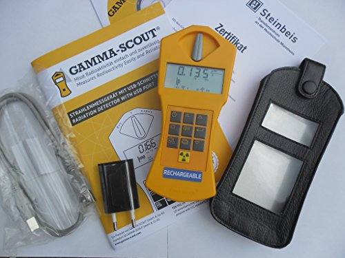 Preisvergleich Produktbild Gamma-Scout Geigerzähler Rechargeable Strahlenmessgerät + Gürteltasche +Software