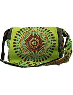 Guru-Shop Schultertasche, Hippie Tasche, Goa Tasche - Braun, Herren/Damen, Baumwolle, 23x28x12 cm, Alternative...