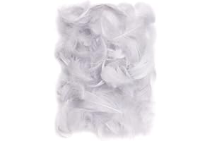 Netuno 150 Plumas Decorativas Grises 10g Manualidades Decoración Atrapasueños Fiestas Pascua Navidad Bricolaje Hogar Bodas Cumpleaños Decoraciones Árbol Mesas Proyectos Creativos