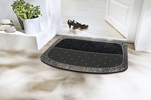 PUR|TwinClean Design Fussmatte für Innen und Aussen in anthrazit metallic ca. 75 x 57 cm - 7
