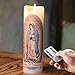 Produktbild NONNO&ZGF Fernbedienung Maria Guadalupe Novena Vigil Flunge Kerze 5.5X17CM / Unsere Liebe Frau von Guadalupe Religise Gebet Kerze