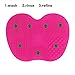 Makeup Brush Cleaning Mat, ESARORA Makeup Brush Cleaner Pad Set of 2 Cosmetic Brush Cleaning Mat Portable Washing Tool Scrubber Suction Cup (Pink) by Esarora