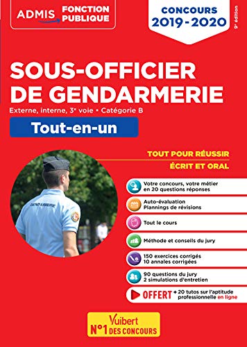 Télécharger Concours Sous-officier de gendarmerie - Catégorie B - Tout-en-un - Externe, interne et 3e voie - Co livre En ligne