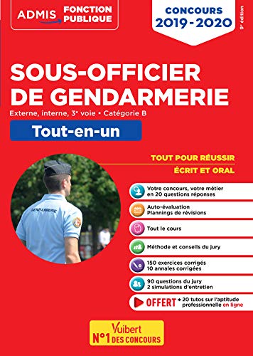 Concours Sous-officier de gendarmerie - Catégorie B - Tout-en-un - Externe, interne et 3e voie - Co