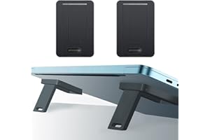 OYE 2 pièces Mini Support Ordinateur Portable Invisible de Clavier d'Ordinateur Invisible Support Portable Ergonomique en ABS Support de Tablette Pliable pour Clavier