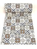 baldosas pvc garaje  De\'Carpet Vinilo PVC A Medida Alfombra FÁCIL Limpieza Antideslizante BALDOSA HIDRÁULICA Mostaza (65cm Ancho) (4 Metros)