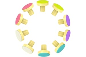 Megainvo 10Pcs Cabezales de Lima Uñas Bebés de Repuesto, Seguras y Coloridas para Nueva Forma de Jirafa Lima Uñas Bebés Eléctrica, Almohadillas de lima uñas para Bebés y Niños Pequeños