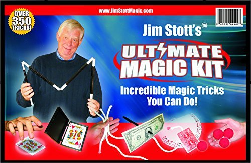 Jim Stott Magic Ultima magia Kit, Trucchi magici Impostato per Adulti, Magia Carte di Sicurezza, Svengali Card Deck, Il mistero Corda 3, la levitazione Incredibile Sistema, la Spugna Magica Balls