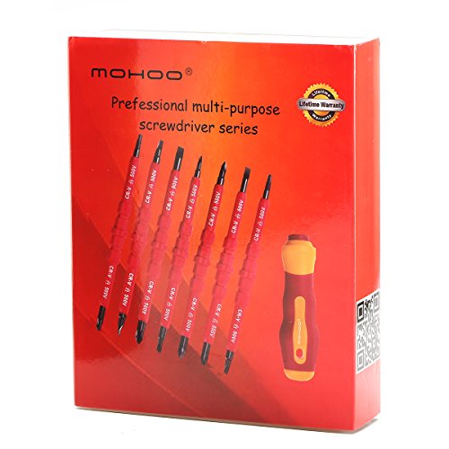 Schraubendreher MOHOO® Schraubendreher Set Schraubendrehersatz 7-tlg Elektrischer Isolationsschutz CR-V-Stahl mit Wärmebehandlung Präzisions Professionelle Portable Hardware- tools - 9