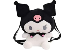 VAGBALENA Mi melodía Kuromi Bolso de Peluche Cinnamoroll Mochila de Hombro de Dibujos Animados Bolsa de Juguete de Anime para Fans de Anime