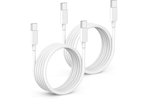 CIONUM USB C auf USBC Kabel 3M 2Pack, 60W iPhone 15 16 17 Ladekabel USBC Schnellladekabel Typ für iPhone 17 Pro/16 Pro/16 Pro Max/15 Pro Max/15 Pro/15 Plus, MacBook Pro Air, iPad Pro/Air