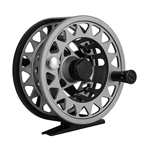Dilwe Fly Fishing Reel Aluminium Alloy Fresh Saltwater Metal Spare Spools Die Casting Fly Reel Fishing Reel
