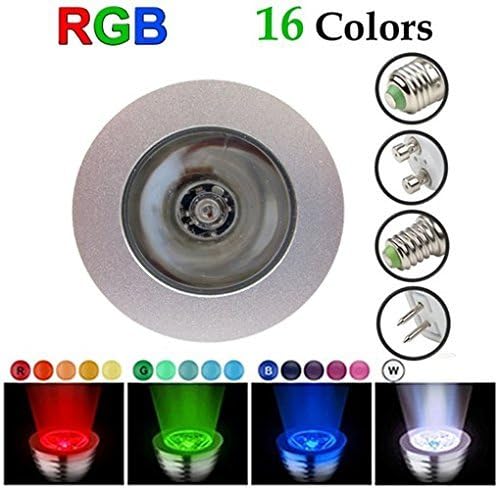 Bonega® RGB LED Light bulbs 5W GU1016 Changeable Colours + 24 Keys on IR Remote Controller for Home Part Decoration