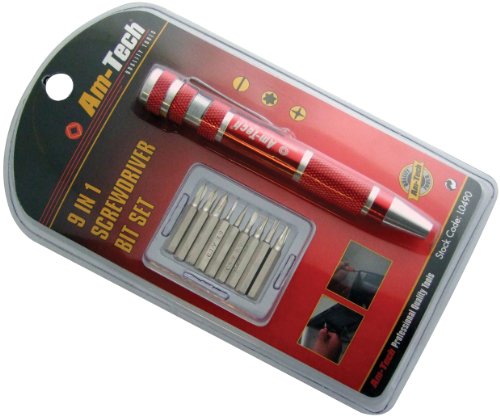 Am-Tech 9-in-1 Screwdriver bit Set, L0490 - 3