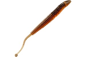 FISHING TACKLE MAX FTM Omura Baits Snake 8,4cm 1,4g - 10 Forellenköder, Geschmack:Knoblauch, Farbe:neon orange-schwarz