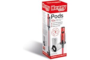 NUMATIC Henry Quick Filter Pods, Pack of 10, Microfibre 3 Layer Filtration