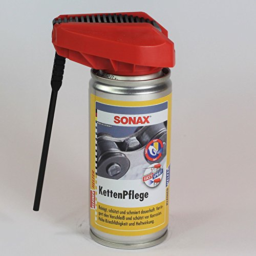 SONAX - KettenPflege m. EasySpray 100 ml - reinigt schützt & schmiert dauerhaft