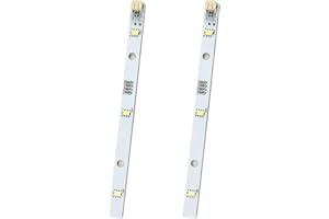 ZFRITP 2 Stück LED-Lichtleiste,Gorenje Kühlschrank Ersatzteile,LED Kühlschranklampe,Kühlschrank Licht Lichtleiste für Rongsheng/Hisense E349766 MDDZ-162A 1629348 DC12V 2W [Energieklasse A]
