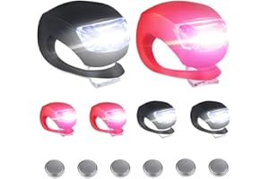 MOLBORY 6 Stück Kinderwagenlicht Silikon: Wasserdichte LED Silikonleuchten, Kinderwagen Licht mit Heller LED & 3 Leuchtfunktionen, Kinderwagen Licht LED,kinderwagenlicht LED für Kinderwagen, Outdoor, Läufer