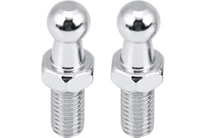 WITPOCE Rotule De Vérin M8 - Goujon à Bille De 8mm Pour Voiture - Joint à Rotule De Jambe De Force à Gaz 10mm - Capot Strut