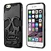 Produktbild Apple iPhone 6 4.7" Silikon PC Case Skull Totenschädel Pirat Cover Hülle Schwarz