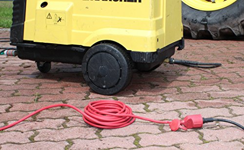 as – Schwabe 60264 Gummi-Verlängerung, 25 m H05RR-F 3G1,5, rot, IP44 Aussenbereich - 4