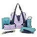 timi & leslie Hannah Pastel Changing Bag (Lilac/ Navy)