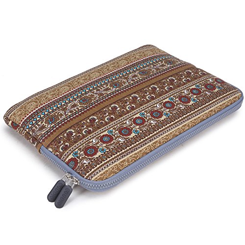 Coodio® ShockProof 30,5-31,8 cm (12-12.5 Zoll) Laptophülle Notebooktasche Schutzhülle Hülle Sleeve Tasche für Apple Das neue MacBook 12 – Bohème Blume - 6