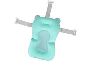 HAOZAIKEJI Baby Badewannenkissen Unterstützung Baby-Badekissen Neugeborene Babybadematte Kleinkind Weich Baby-Badewanne Badekissen Bequem Babymatte Badewanne Kinder Badewanneneinsatz Sitz für 0-12 Monate Baby