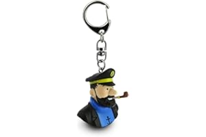 INFITONER Porte-clés buste de Tintin Le Capitaine Haddock Moulinsart 4cm 42315 (2017)