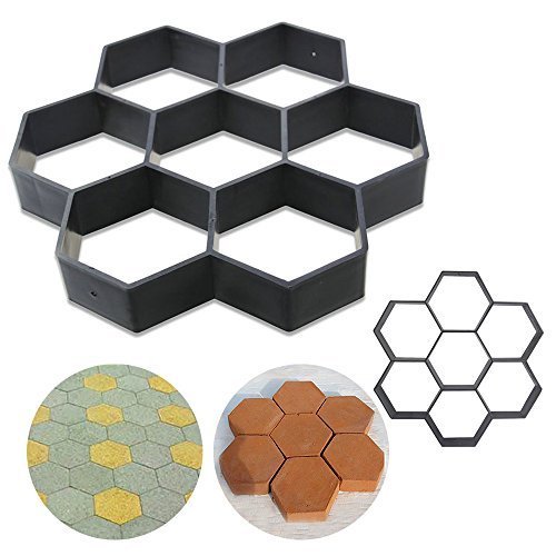 Preisvergleich Produktbild Gebäude Pflastersteine sechseckige Phantasie Muster Garten Dekoration Pflaster Werkzeuge