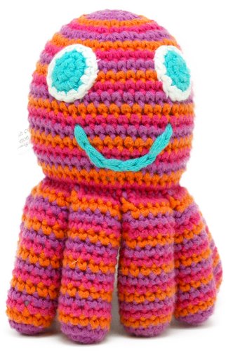 Pebble octopus rattle - Pink