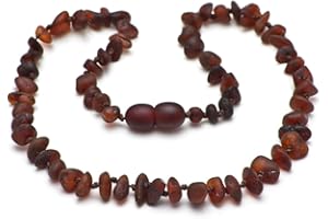 Bernsteinkette, handgefertigte Perlen Halskette, echter Stein, roher baltischer Bernstein, Geschenk-Set für Männer, Mutter, Damen, Bernstein kette von Baltic Secret