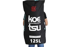 Fulenyi Sac Étanche pour Planche À Pagaie, 125L Sac À Dos Étanche pour Kayak Rafting, Sac À Transport Voyage avec Housse Rembourrée en Mousse pour Stand Up Paddle Gonflable
