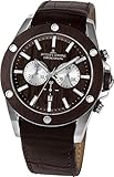 Jacques Lemans Herren Analog Quarz Uhr mit Leder Armband 1-1812A
