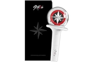 COSYPOSY Stray-Kids Offizieller LightStick Version 2 + 1 Mini-Schlüsselanhänger, Weiss/opulenter Garten, 97x97x243.5mm
