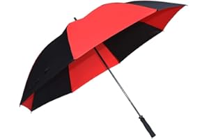 ND Sports Parapluie de golf en fibre de verre noir/rouge 30