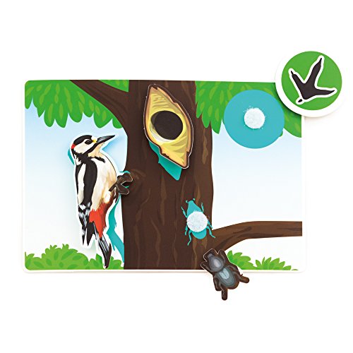 Picnmix Waldtiere Lernspiele für Kinder ab 3 Jahre bis 7 Jahre Aufkleber Puzzle Spiel Spielzeug - 5