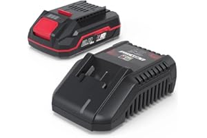 Güde Kit de Cargador y batería LGAP 18-3020 P (18 V Li-Ion, 2 Ah y Cargador rápido de 3 A, Potencia de la batería de 36 WH, Goma Antideslizante, indicador de Capacidad, Apto para Todos los artículos