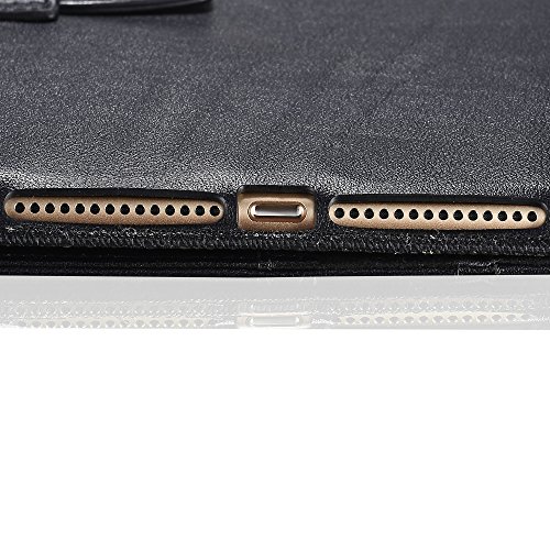 KAVAJ Ledertasche Case Hülle „London“ Für Das Apple IPad Air 2 Schwarz Aus Echtem Leder Mit Standfunktion Inkl. Eingabestift. Dünnes Smart Cover Als Edles Zubehör Für Das Original IPad Air 2 - 4