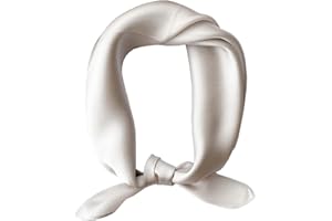 ACMEDE Foulard Quadrato Sciarpa in Pura Seta da Donna Uomo Sciarpe 100% Seta di Gelso Bandane Leggere per Capelli da Donna Testa Collo Decorazione Copricapo Sciarpa, 55 x 55 cm