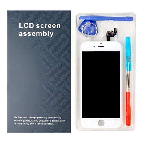 KXC ST LCD Touch Screen Digitizer Display Replacement Full Set with Tools and Glass screen protector For iphone 6S (4.7 inch) White