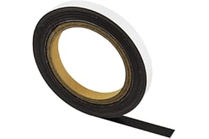 FIRST4MAGNETS MagFlex® Flexible Magnetic Strip for Arts, Crafts, Model Making, DIY, Hobbies, Office, Warehouse or Home - Standard Self Adhesive - 12.5mm Wide - 2x 5 Metre Lengths