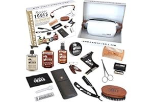Kit/Set/Cofanetto per la cura della barba e della rasatura. Con Barber Care | Cosmetici Prodotto in Francia ✮ BARBER TOOLS ✮