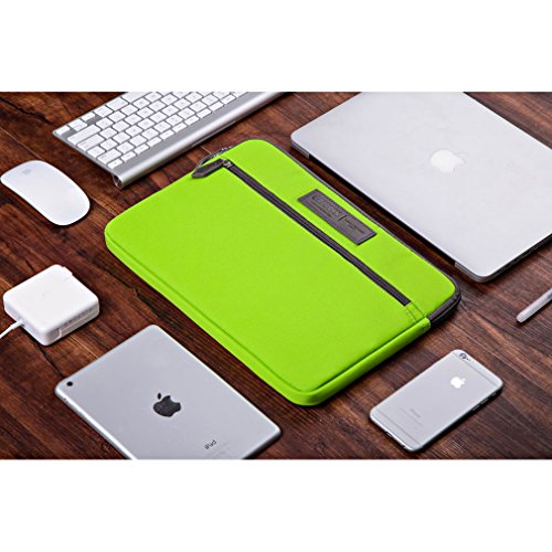 Caison 15.6 zoll Klassisch Tragbar Laptop Sleeve Case Hülle Beutel Für 15.6″ Notebook Computers (Gruen) - 6