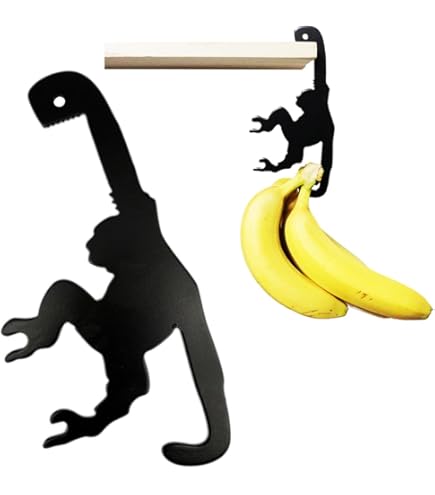 Porta Banana In Acciaio Inox - Supporto Per Frutta, Ganci Per Appendere, Design Moderno Per Cucina