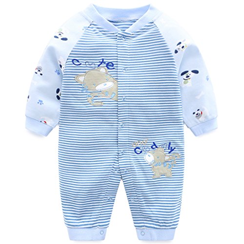 Baby Rompers Cotton Onsises Boys Girls Long Sleeve Sleepsuit