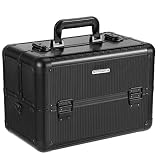 "KLICK": si al abrir o cerrar la caja oye un "clic", esto significa que se le otorga un acceso rápido a los utensilios de maquillaje almacenados o que la caja se ha cerrado de forma segura. Sin miedo, las llaves no se deforman incluso bajo la fuerza.